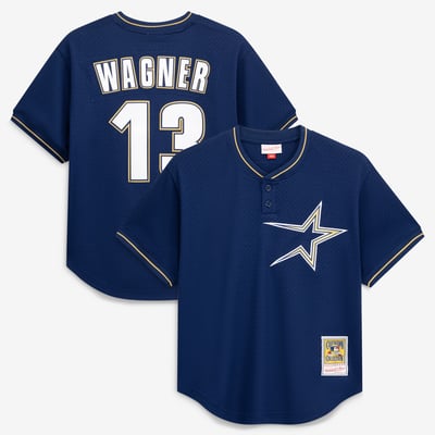 Billy Wagner Houston Astros Mitchell & Ness Authentic Batting Practice Jersey - Navy